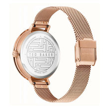 Cargar imagen en el visor de la galería, RELOJ PARA MUJER TED BAKER AMMY FLORAL BKPAMF104 - ORO ROSA