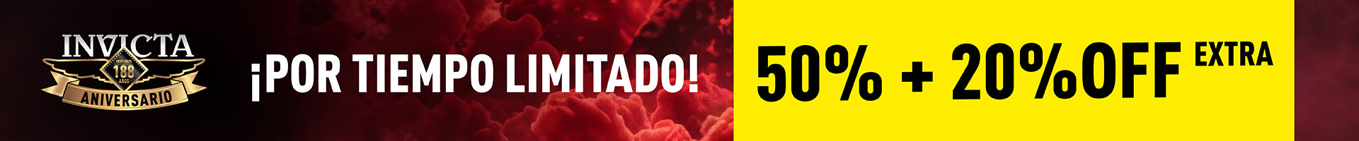INVICTA TE REGALA EL 20% OFF ADICIONAL