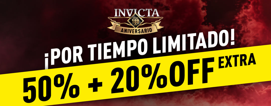 INVICTA TE REGALA EL 20% OFF ADICIONAL