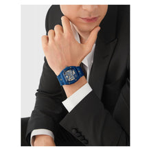 Cargar imagen en el visor de la galería, RELOJ DEPORTIVO PARA HOMBRE PHILIPP PLEIN THE SKELETON PWVBA0323 - AZUL