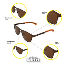 Cargar imagen en el visor de la galería, GAFAS DE SOL INVICTA AVIATOR UNISEXO - I22970-AVI-02-P02