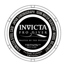 Cargar imagen en el visor de la galería, RELOJ PARA HOMBRE INVICTA PRO DIVER 22307 - NEGRO, ACERO