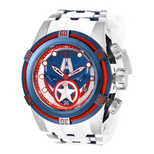 Cargar imagen en el visor de la galería, RELOJ CAPITÁN AMÉRICA PARA HOMBRE INVICTA MARVEL 27046 - BLANCO, ACERO, AZUL OSCURO