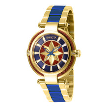 Cargar imagen en el visor de la galería, RELOJ CAPITÁN MARVEL PARA MUJER INVICTA MARVEL 28832 - DORADO AZUL