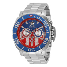 Cargar imagen en el visor de la galería, RELOJ CAPITÁN AMÉRICA PARA HOMBRE INVICTA MARVEL 35098 - PLATA, NEGRO, ROJO