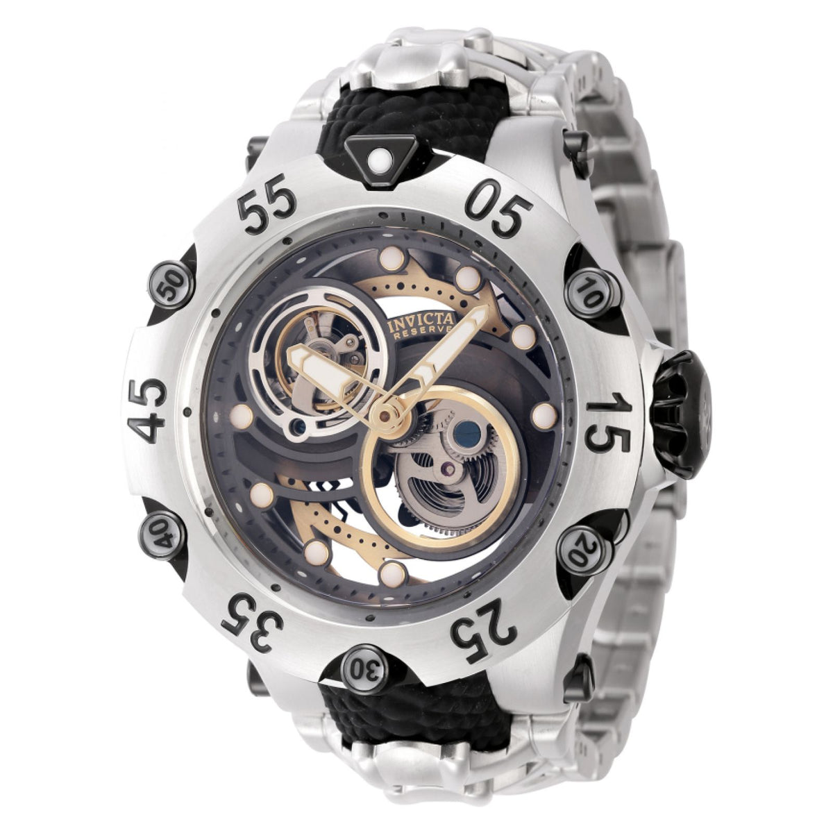 RELOJ DEPORTIVO PARA HOMBRE INVICTA RESERVE 43913 NEGRO, ACERO