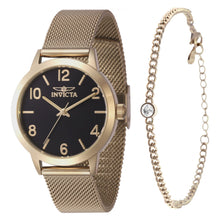 Cargar imagen en el visor de la galería, SET RELOJ + PULSERA PARA MUJER INVICTA WILDFLOWER 47277 - ORO
