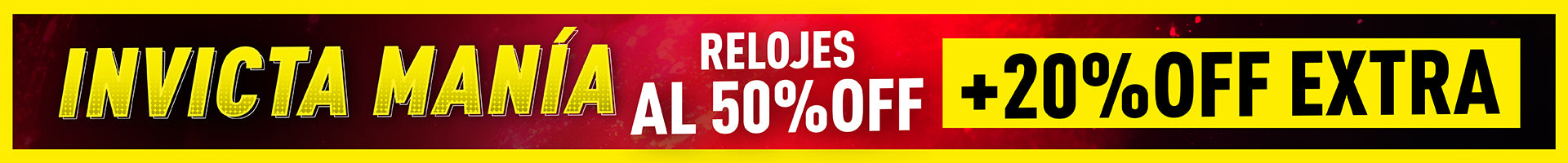 INVICTA TE REGALA EL 20% OFF ADICIONAL