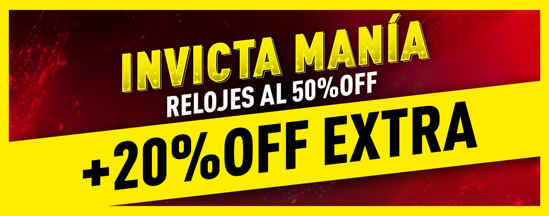 INVICTA TE REGALA EL 20% OFF ADICIONAL