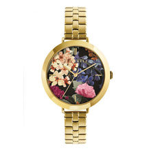 Cargar imagen en el visor de la galería, RELOJ  PARA MUJER TED BAKER AMMY FLORAL BKPAMF103 - DORADO