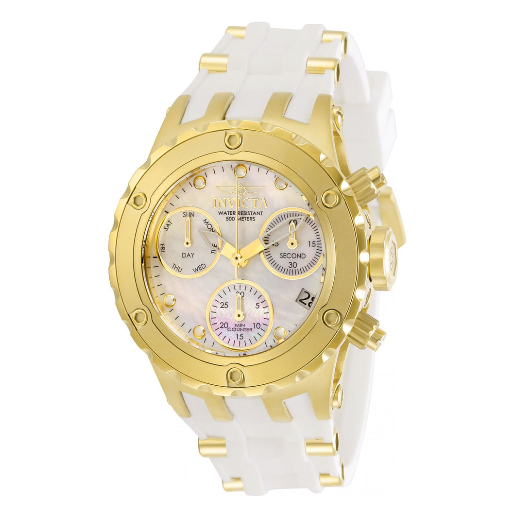 RELOJ CLÁSICO PARA MUJER INVICTA SPECIALTY 30427J - DORADO, BLANCO