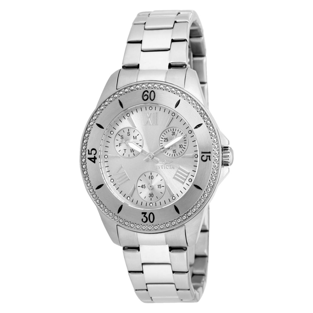 RELOJ  PARA MUJER INVICTA ANGEL 21682J - PLATEADO