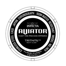 Cargar imagen en el visor de la galería, RELOJ DEPORTIVO PARA HOMBRE INVICTA AVIATOR 24579J - NEGRO