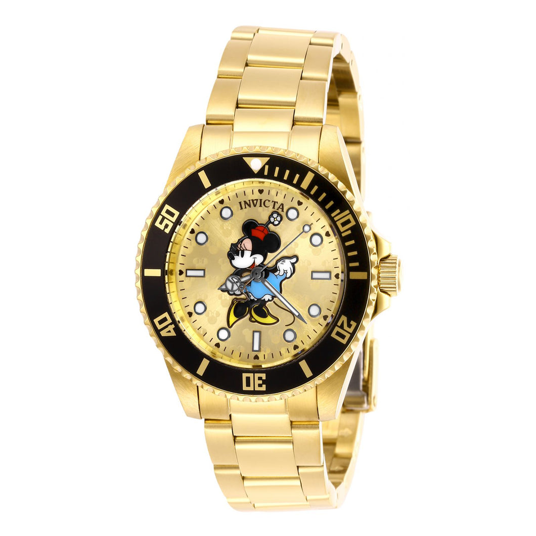 RELOJ MINNIE MOUSE PARA MUJER INVICTA DISNEY LIMITED EDITION 29676 - ORO