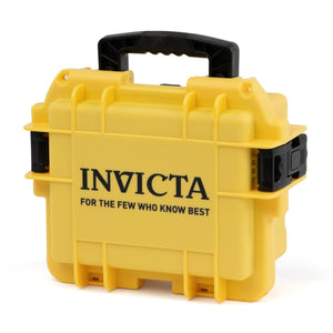 CAJA DE IMPACTO INVICTA PARA 3 RELOJES - AMARILLA