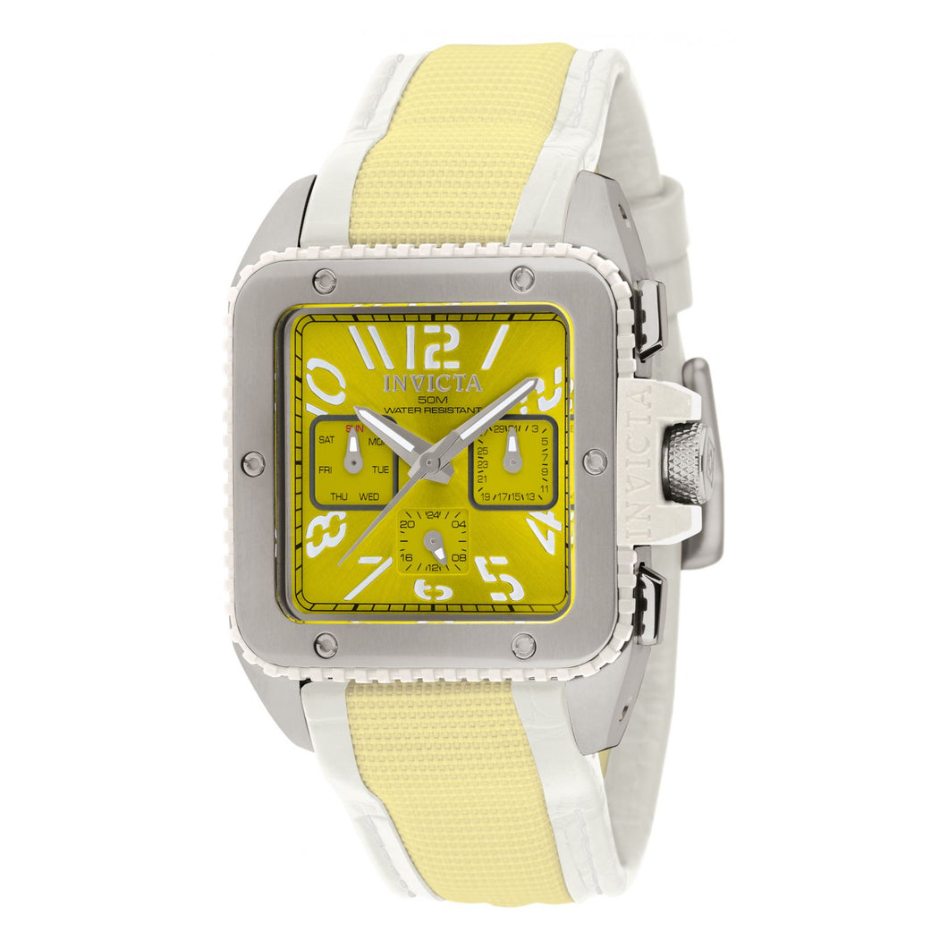 RELOJ CLÁSICO PARA MUJER INVICTA CUADRO 11575_OUT - BLANCO AMARILLO