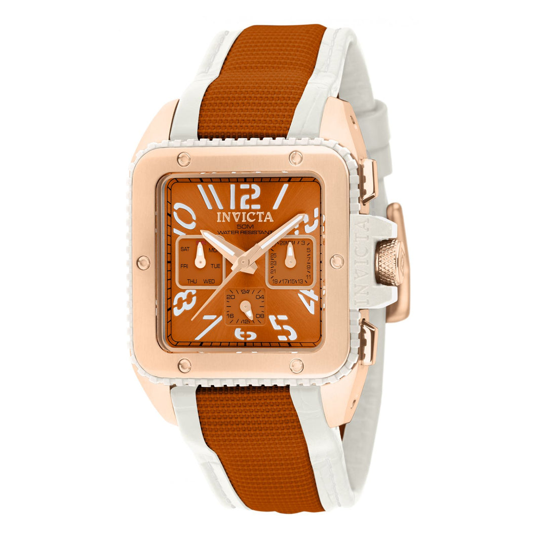 RELOJ CLÁSICO PARA MUJER INVICTA CUADRO 11582_OUT - BLANCO, NARANJA