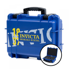 CAJA DE IMPACTO INVICTA EDICIÓN 1837 PARA 8 RELOJES - AZUL