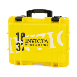 CAJA DE IMPACTO INVICTA EDICIÓN 1837 PARA 8 RELOJES - AMARILLA