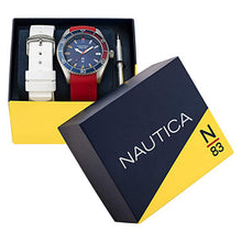 Cargar imagen en el visor de la galería, RELOJ DEPORTIVO PARA HOMBRE NAUTICA FINN WORLD BOX SET NAPFWS011 - ROJO