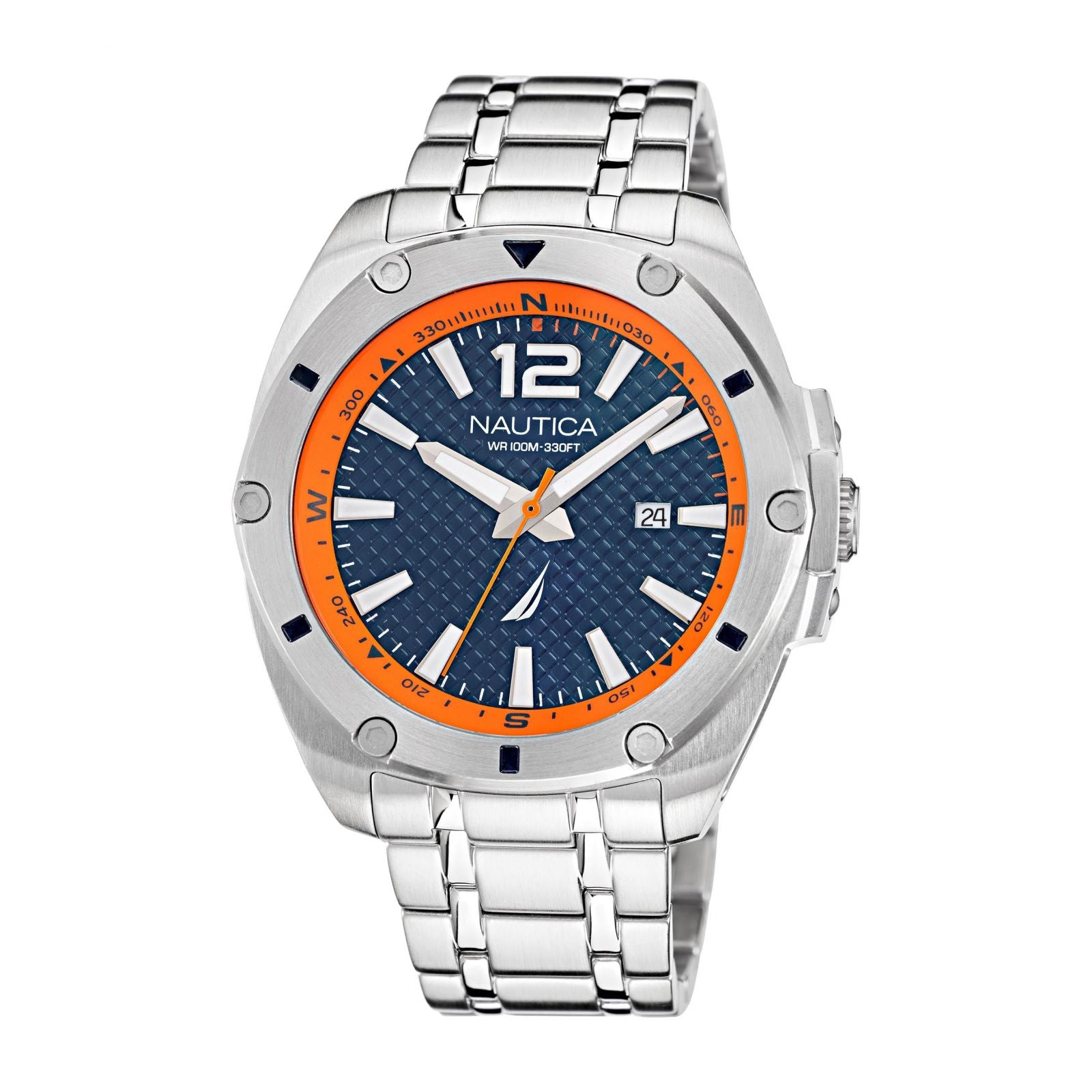 RELOJ  PARA HOMBRE NAUTICA TIN CAN BAY NAPTCS220 - PLATEADO