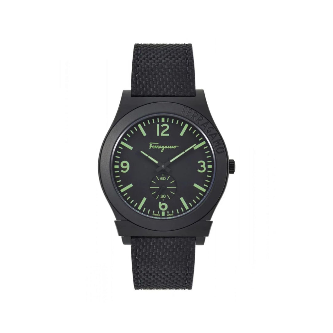 RELOJ CLÁSICO PARA HOMBRE FERRAGAMO GANCINI SFML00422 - NEGRO