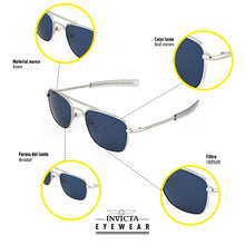 Cargar imagen en el visor de la galería, GAFAS DE SOL INVICTA AVIATOR  UNISEXO - I39272-AVI-70-P06