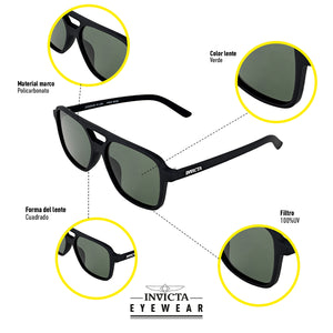 GAFAS DE SOL INVICTA S1 RALLY  UNISEXO - I16009-S1R-01-G15
