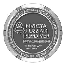 Cargar imagen en el visor de la galería, RELOJ  PARA HOMBRE INVICTA RUSSIAN DIVER 1433 - ACERO, NEGRO