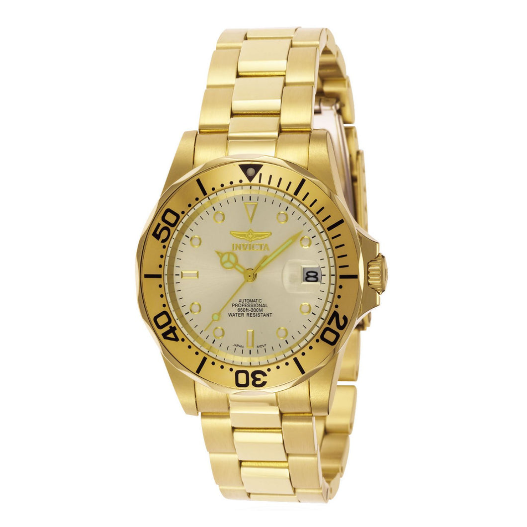 RELOJ  PARA HOMBRE INVICTA PRO DIVER 9618 - CHAMPÁN