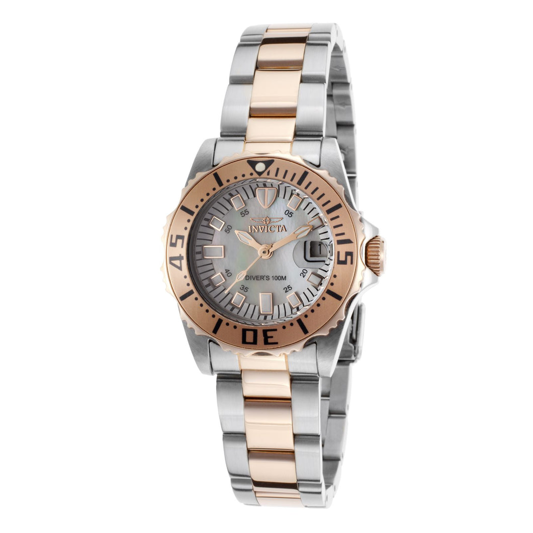 RELOJ  PARA MUJER INVICTA PRO DIVER 17388 - ACERO, ORO ROSA