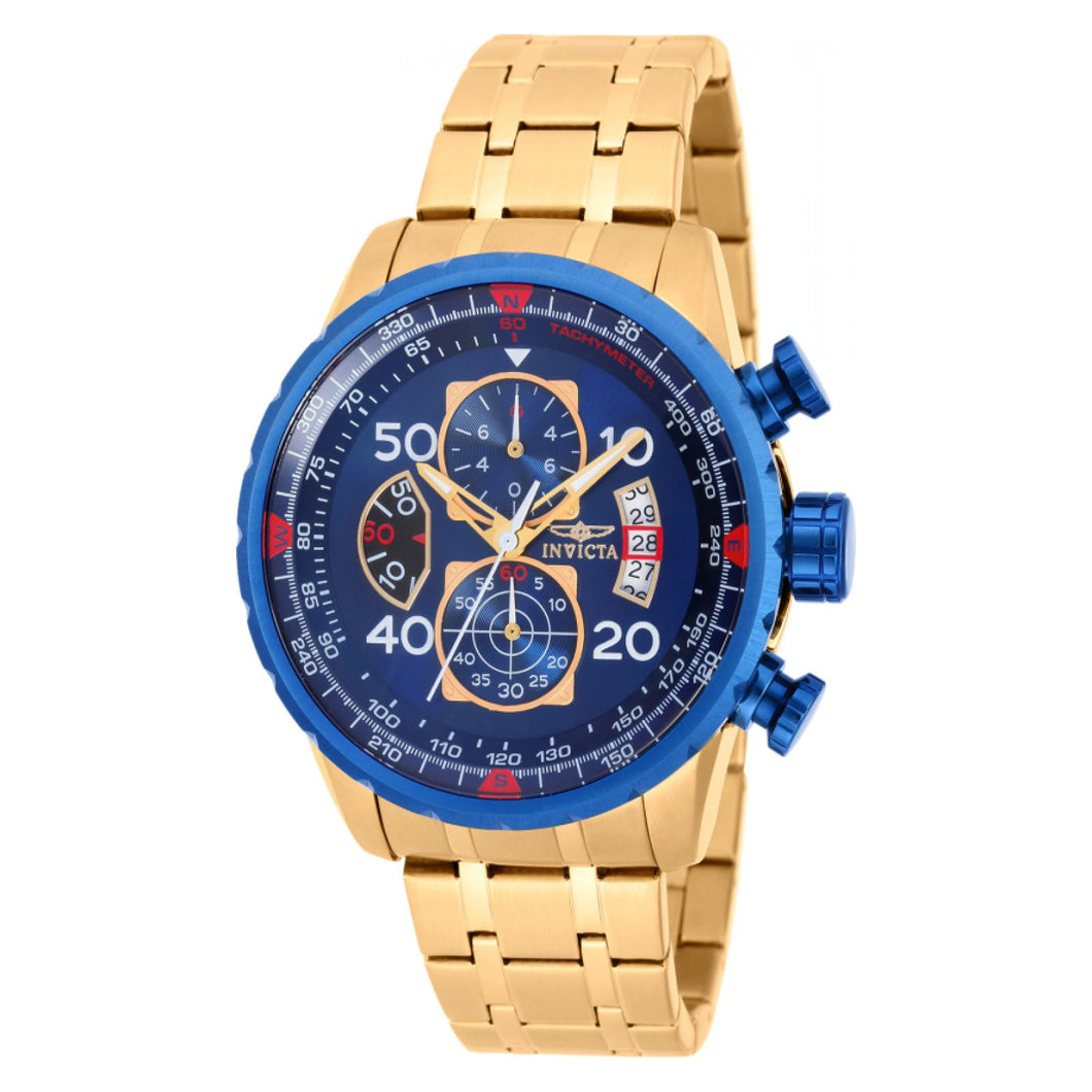 RELOJ  PARA HOMBRE INVICTA AVIATOR 19173 - DORADO