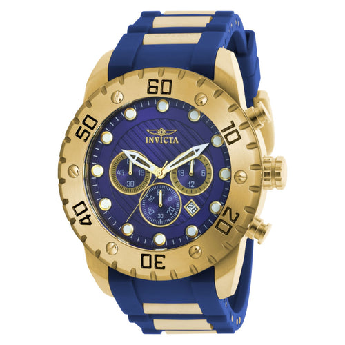 RELOJ DEPORTIVO PARA HOMBRE INVICTA PRO DIVER 20280 - AZUL, DORADO