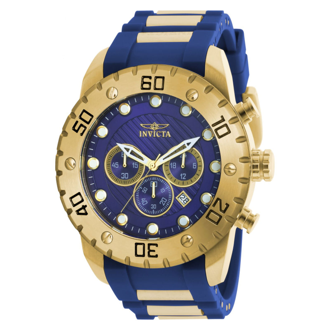 RELOJ DEPORTIVO PARA HOMBRE INVICTA PRO DIVER 20280 - AZUL, DORADO
