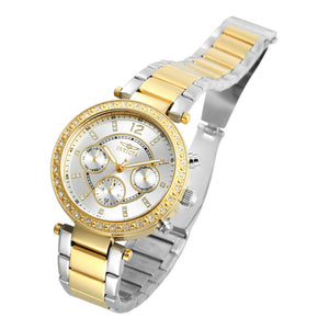 RELOJ  PARA MUJER INVICTA ANGEL 20470 - ORO PLATA