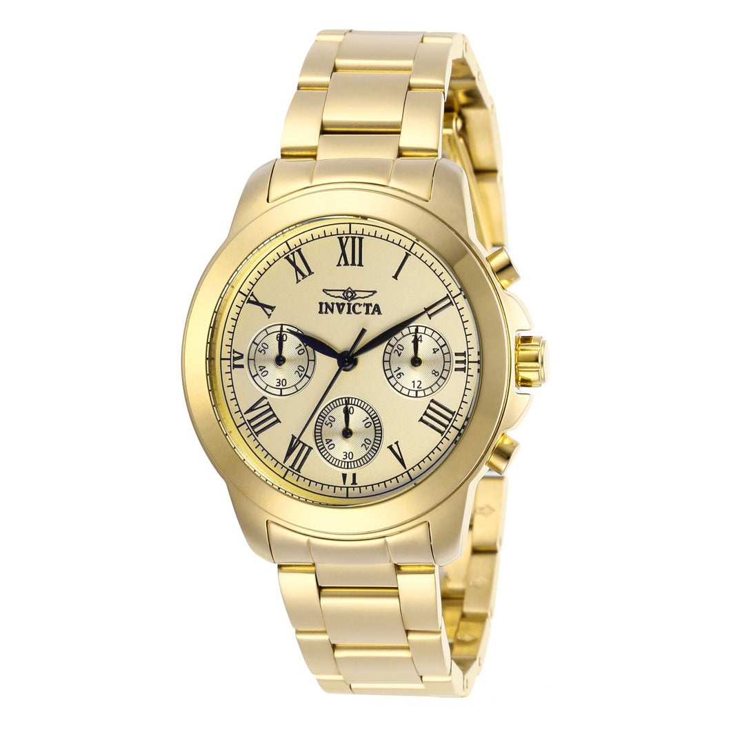 RELOJ CLÁSICO PARA MUJER INVICTA SPECIALTY 21654 - ORO