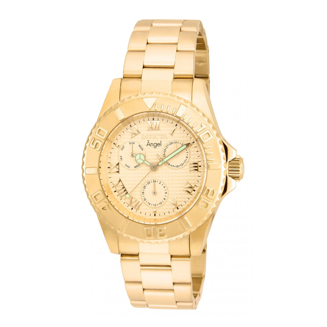 RELOJ  PARA MUJER INVICTA ANGEL 17524 - CHAMPÁN