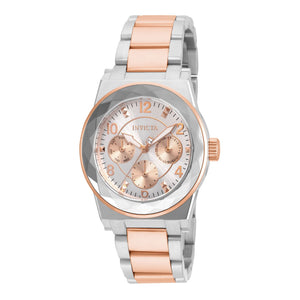 RELOJ  PARA MUJER INVICTA ANGEL 22109 - ORO ROSA, PLATA