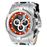 RELOJ CLÁSICO PARA HOMBRE INVICTA RESERVE 25424 - AZUL CLARO, NARANJA, NEGRO