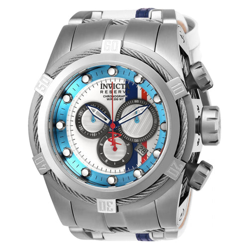 RELOJ CLÁSICO PARA HOMBRE INVICTA RESERVE 26469 - ROJO, BLANCO, AZUL, ACERO