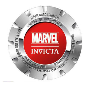 RELOJ HOMBRE DE ACERO PARA HOMBRE INVICTA MARVEL 26798 - NEGRO