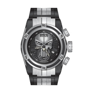 RELOJ PUNISHER PARA HOMBRE INVICTA MARVEL 27008 - NEGRO, ACERO