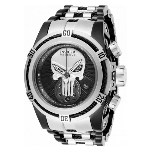 RELOJ PUNISHER PARA HOMBRE INVICTA MARVEL 27008 - NEGRO, ACERO