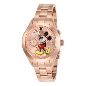 RELOJ MICKEY MOUSE PARA MUJER INVICTA DISNEY LIMITED EDITION 27400 - ORO ROSA