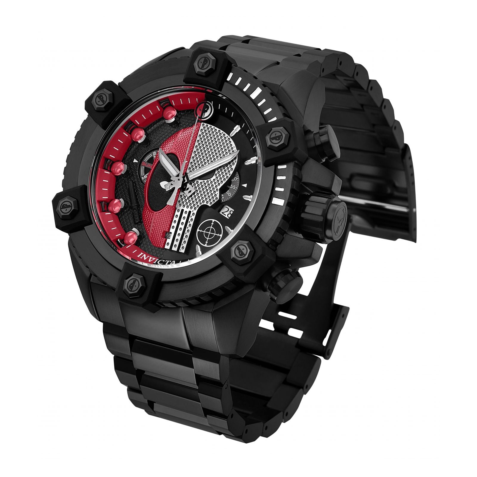 RELOJ DEADPOOL PARA HOMBRE INVICTA MARVEL 27736 NEGRO