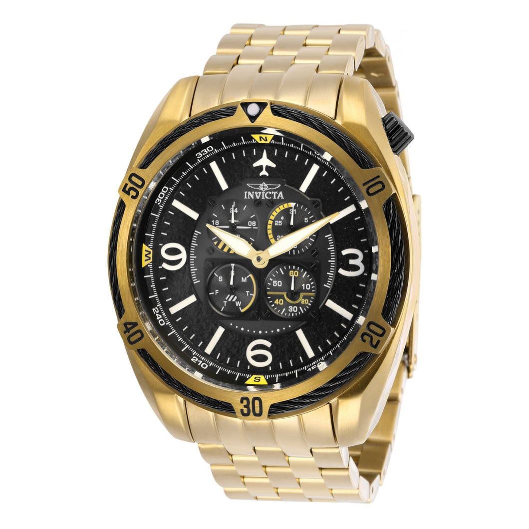 RELOJ  PARA HOMBRE INVICTA AVIATOR 28087 - ORO