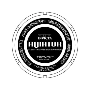 RELOJ  PARA HOMBRE INVICTA AVIATOR 28107 - ACERO