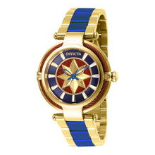 Cargar imagen en el visor de la galería, RELOJ CAPITÁN MARVEL PARA MUJER INVICTA MARVEL 28832 - DORADO AZUL