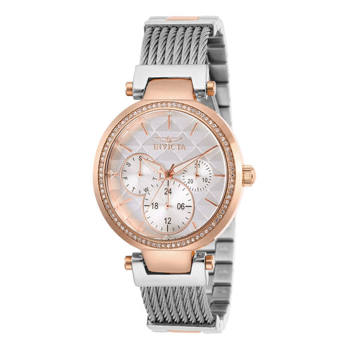 RELOJ  PARA MUJER INVICTA ANGEL 28922 - PLATA, ORO ROSA