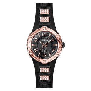 RELOJ  PARA MUJER INVICTA ANGEL 29524 - ORO ROSA, NEGRO